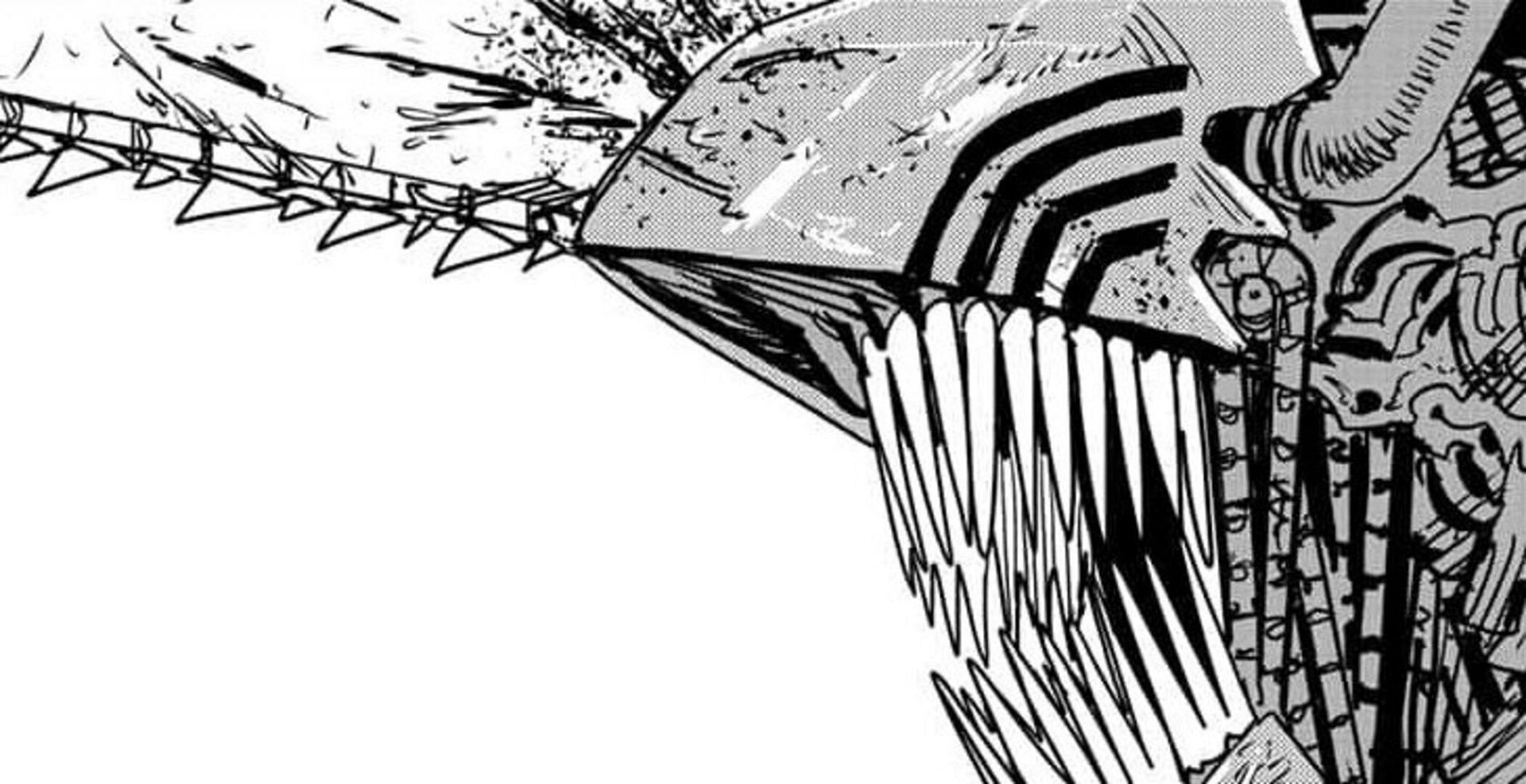 Denji in Hybrid Form in Chainsaw Man chapter 202 (Image via Viz Media)